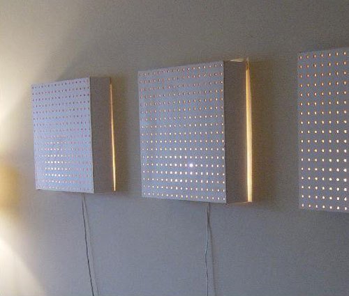 Pegboard Wall Light Fixture