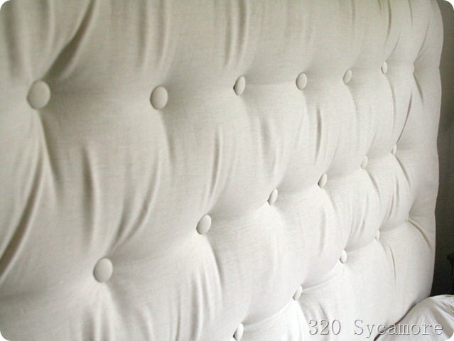 Simple Method for a Tufted Headboard