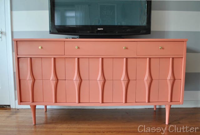 Classy Clutter coral entertainment center