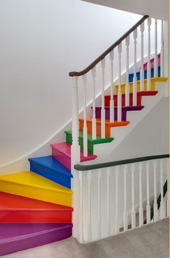 Planete Deco rainbow stairs