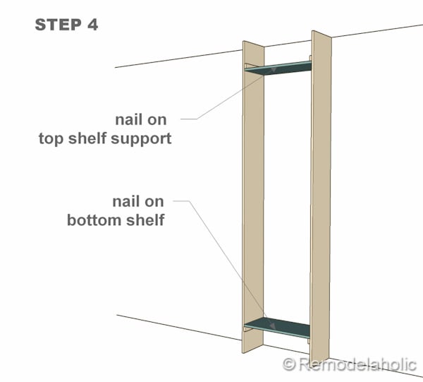 step 4 bult-in bookshelves