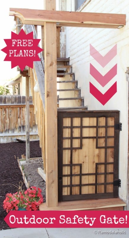 Free Baby gate plans Free Pet gate plans outdoor project-4button