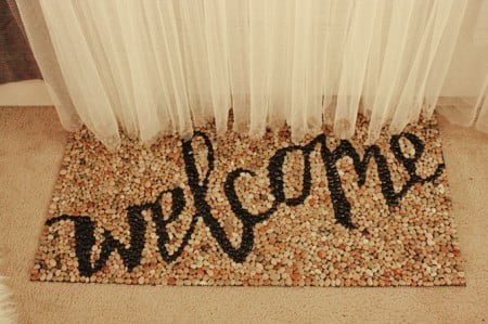 make a stone welcome mat, Jenny Highsmith