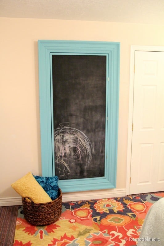 how to build a large chunky frame for a chalkboard-49