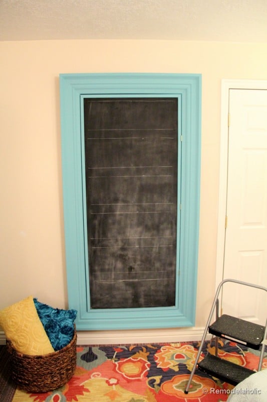 how to build a large chunky frame for a chalkboard-51