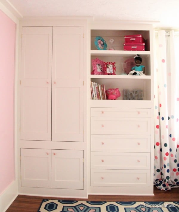 how to build a built-in closet, built-ins from existing furniture upcycle remodelaholic.com