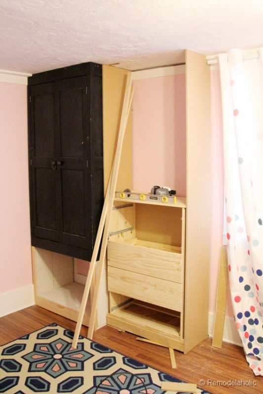  how-to-build-a-built-in-closet-built-ins-from-existing-furniture-upcycl-remodelaholic.com