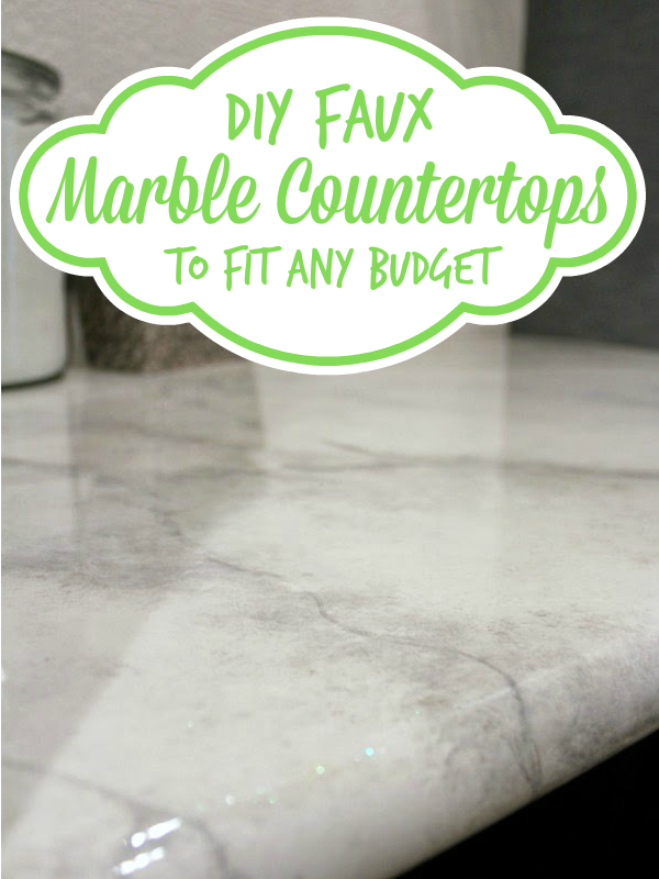 diy faux marble countertop tutorial, Batchelors Way on Remodelaholic