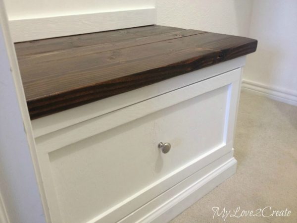 master closet bench with drawer, My Love 2 Create on Remodelaholic