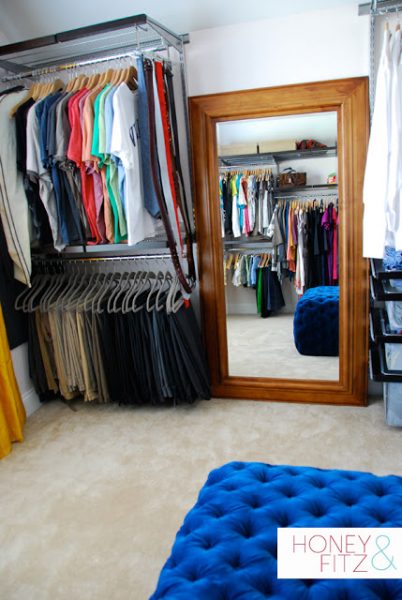 master closet dressing room makeover on Remodelaholic.com
