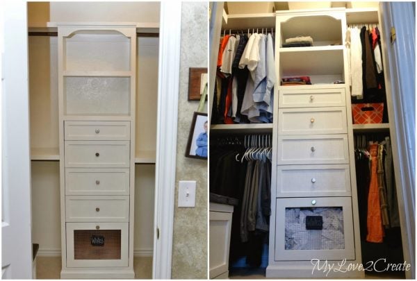 master closet his and hers, My Love 2 Create on Remodelaholic