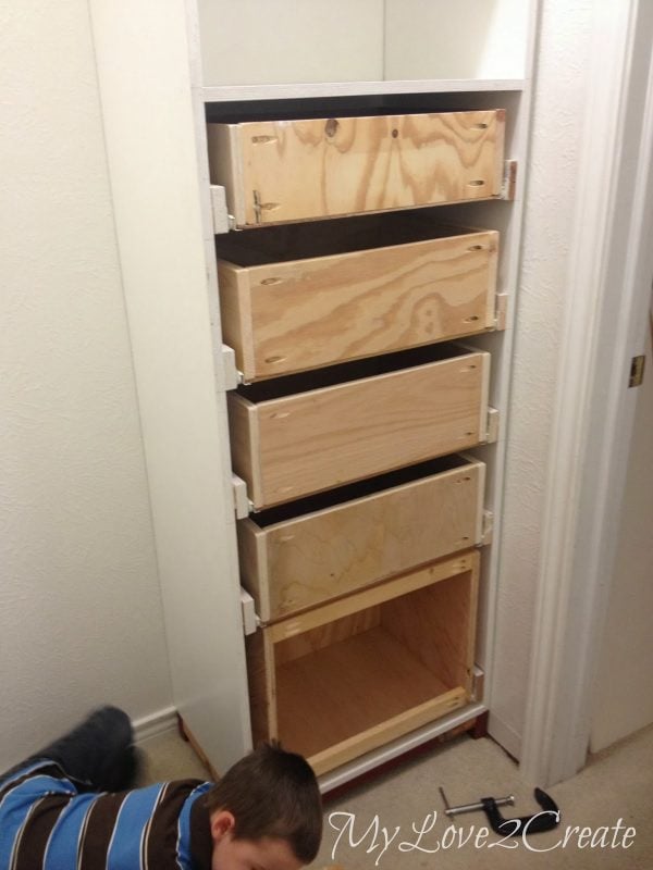 master closet tower with drawers, My Love 2 Create on Remodelaholic
