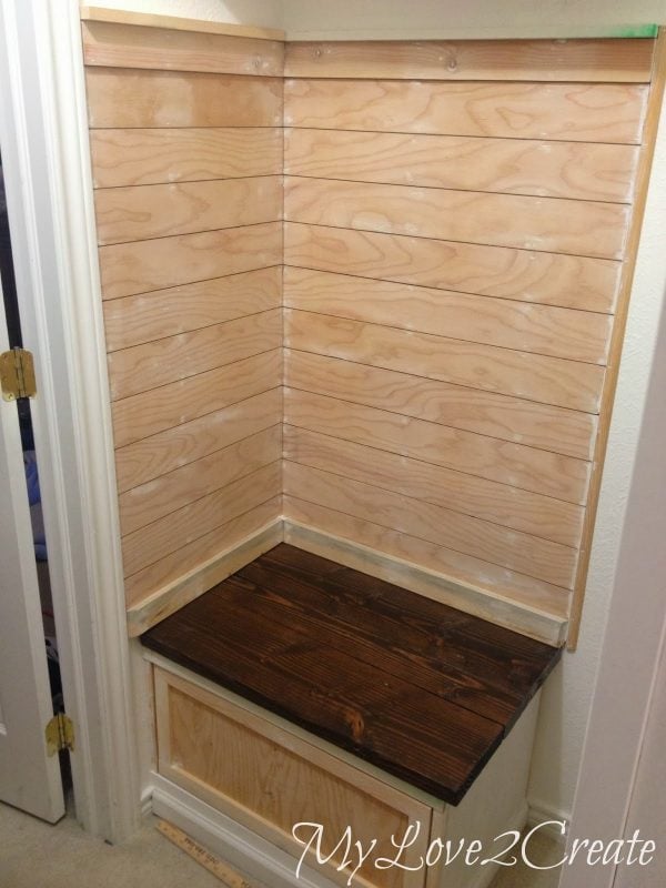 plywood master closet plank accent wall, My Love 2 Create on Remodelaholic