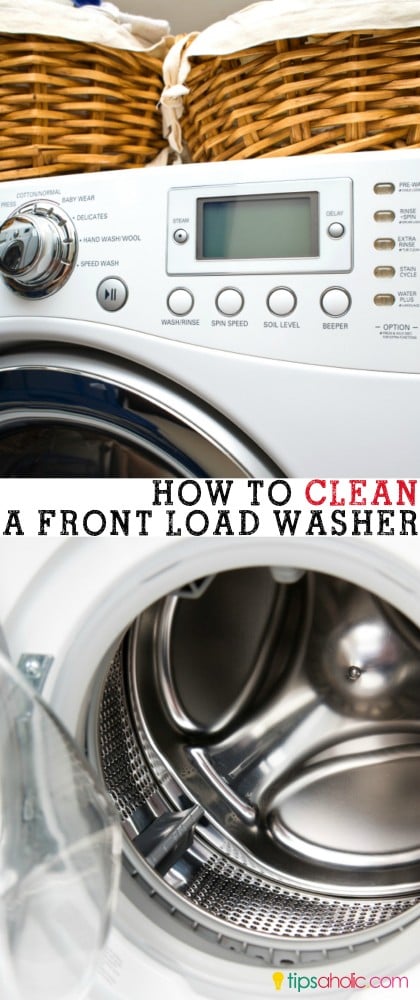 How to clean a front load washer @tipsaholic #clean #washingmachine #frontload