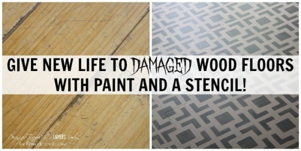WOW! Paint and stencil your kitchen floors for high impact on a tiny budget! Full tutorial by Designer Trapped in a Lawyer's Body for Remodelaholic.com!