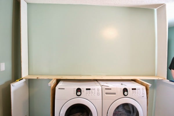 Building the laundry unit 02, Seesaws and Sawhorses on Remodelaholic