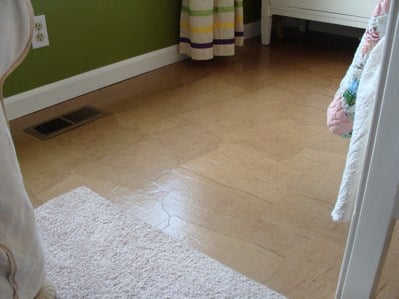 brown paper floor diy tutorial