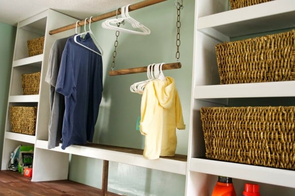 diy hanging rod for kids clothes, Seesaws and Sawhorses on Remodelaholic
