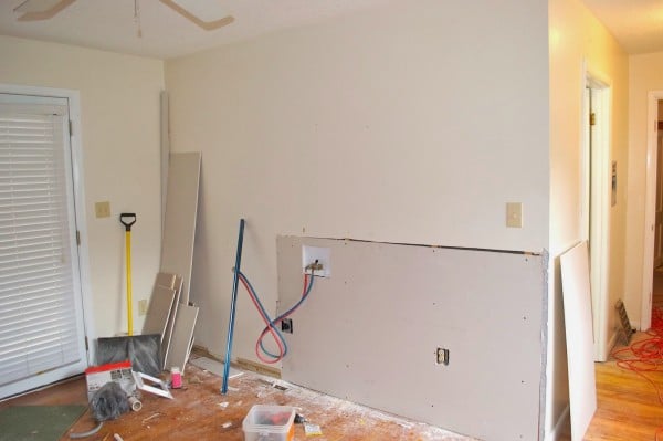 installing washer and dryer hookups, Seesaws and Sawhorses on Remodelaholic