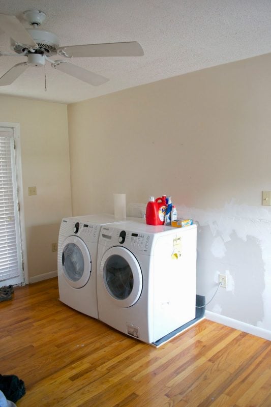 washer and dryer in new place, Seesaws and Sawhorses on Remodelaholic