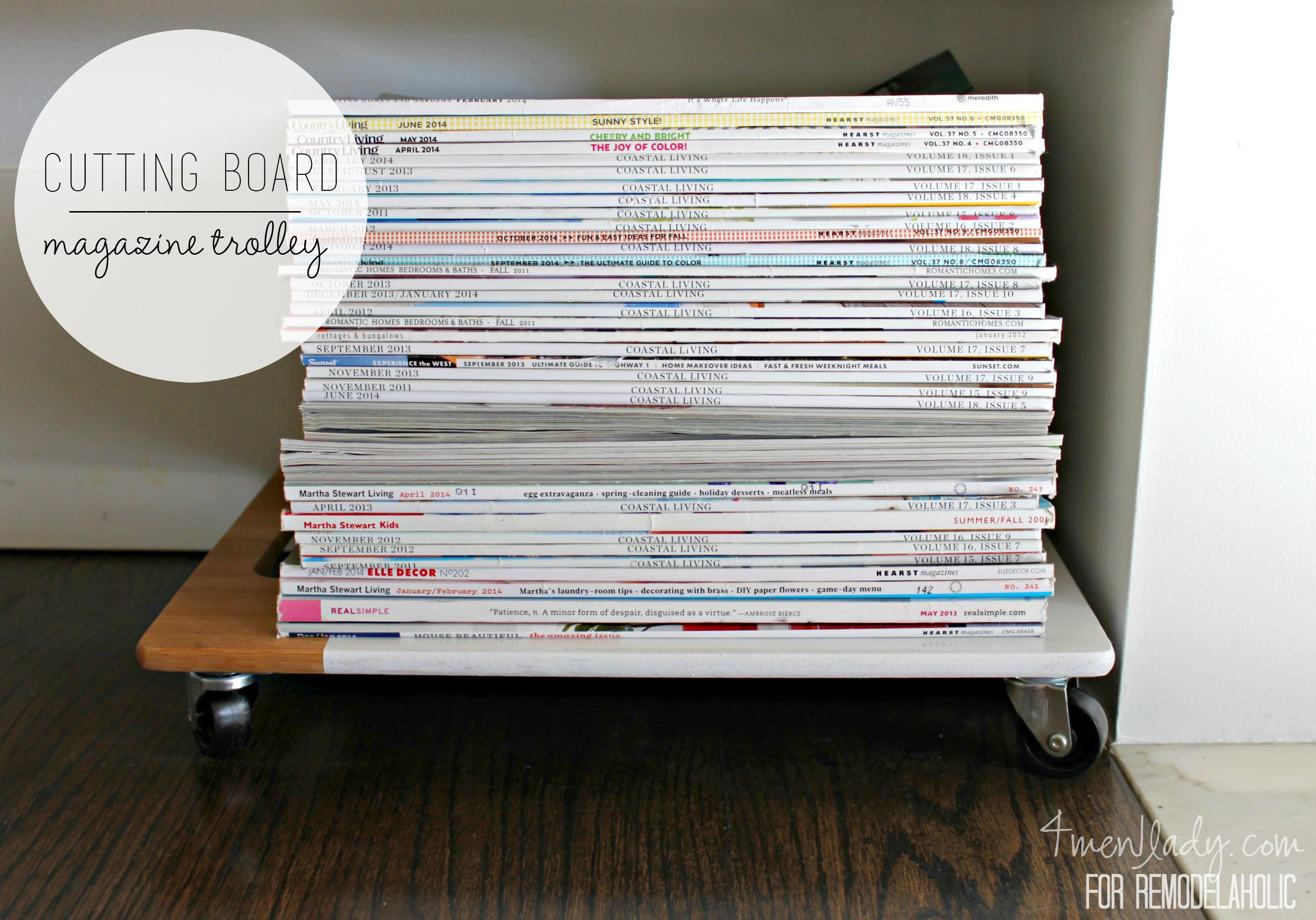 DIY Magazine Trolley