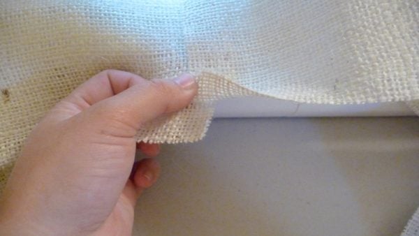 how to cut and sew burlap, The Caldwell Project on Remodelaholic